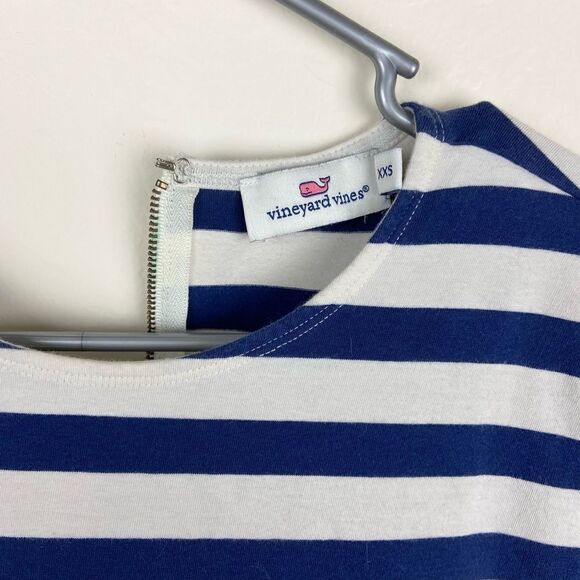 Vineyard Vines Stripe Back-Zip Short Sleeve Shirt Dress - Picture 6 of 6
